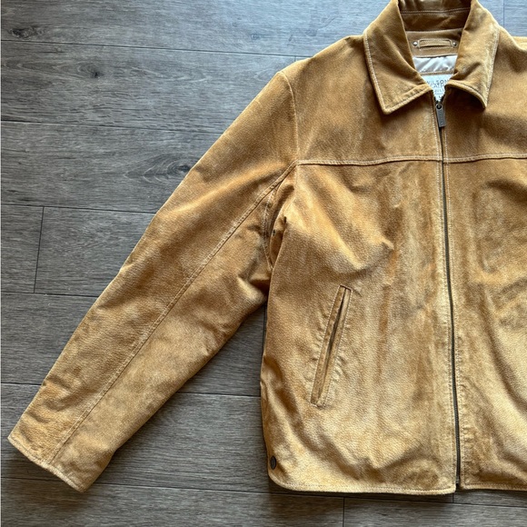 Wilson’s Leather Vintage Brown Suede Jacket Men’s Large - Picture 3 of 10